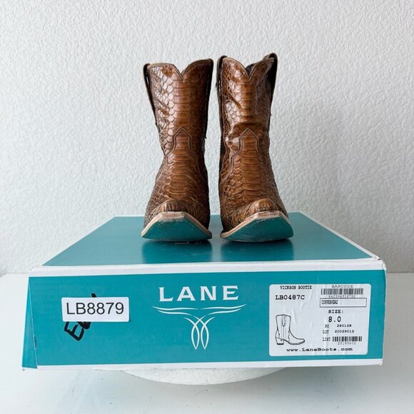 Lane VICKSON Womens Cowboy Bootie 8 Copperhead Western Cowgirl Short Ankle Boots - Picture 13 of 13